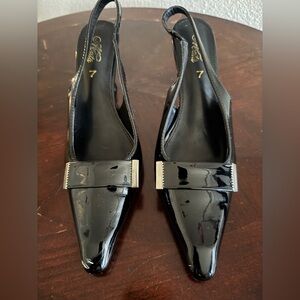 Sleek Black High Heels with Glossy Finish